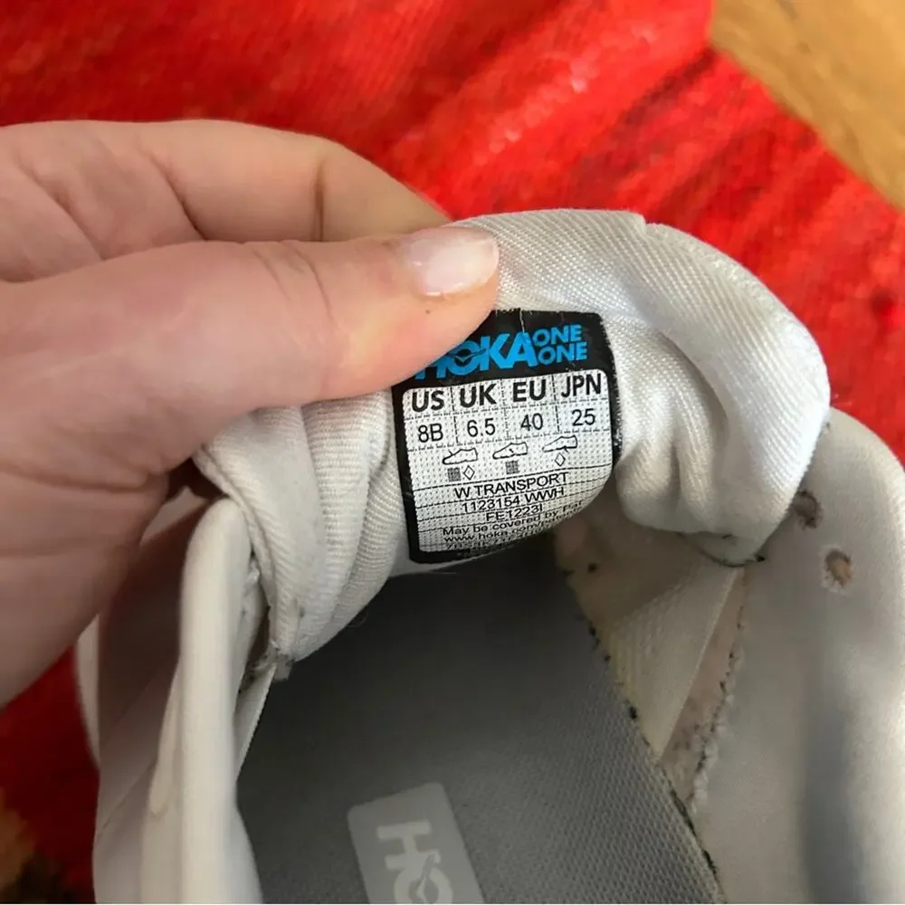 HOKA Transport Womens Sneakers Cordura Mesh EcoStep Sole Lightweight Size 8B